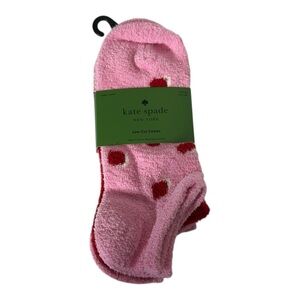 Kate Spade New York Pink & Red Low-Cut Cozy Socks – 3 Pack – NWT
